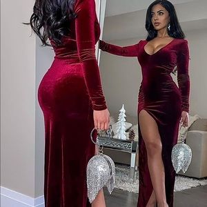 Fashion Nova  high slit dress